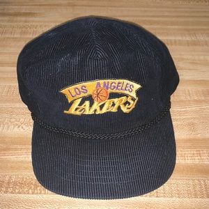 VTG Rare Los Angeles Lakers Corduroy Adjustable